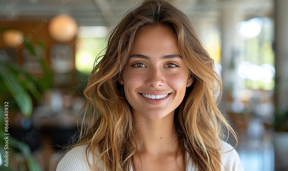 Business professional portrait of a smiling woman in casual attire. Business professional portrait of a smiling woman in casual attire.