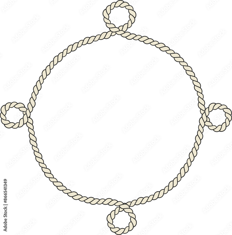 Rope border and frame. lasso twisted and crisscrossed until a circle.
Rope border and frame. lasso twisted and crisscrossed until a circle.