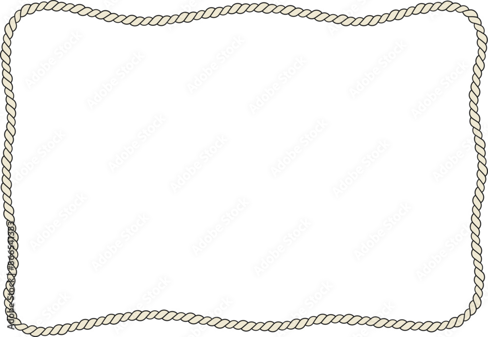 Rope border and frame. lasso twisted and crisscrossed until a square. Rope border and frame. lasso twisted and crisscrossed until a square.