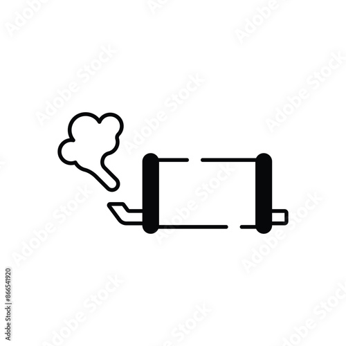 Exhaust vector icon