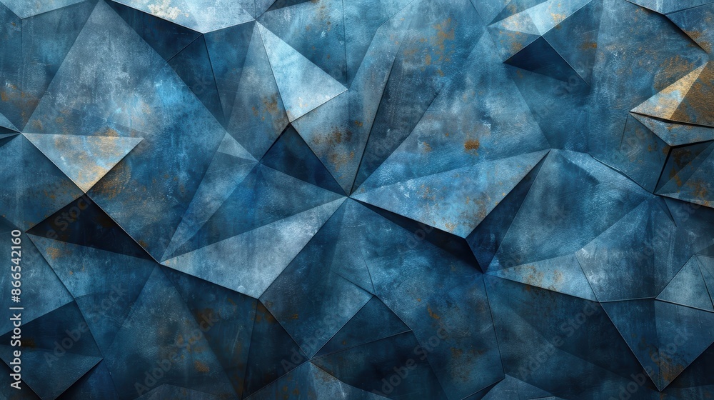 A 3D rendering of a geometric background with blue and gray colors. A 3D rendering of a geometric background with blue and gray colors.