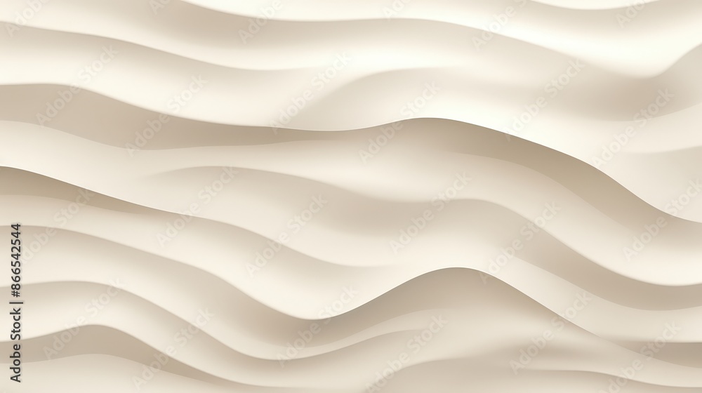 Obraz premium Abstract Wavy Pattern in Beige