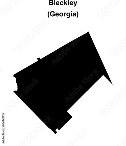 Bleckley County (Georgia) blank outline map
