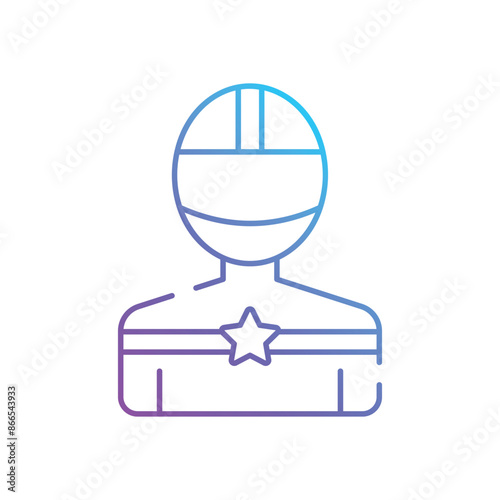 Racecar Driver vector icon