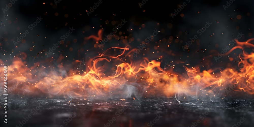 Creating a Realistic Fire Effect with Authentic Flickering Flames and Smoke. Concept Special Effects, Filmmaking Techniques, Fire Simulation, Smoke Generation, Realism Creating a Realistic Fire Effect with Authentic Flickering Flames and Smoke. Concept Special Effects, Filmmaking Techniques, Fire Simulation, Smoke Generation, Realism
