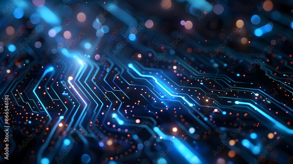 Fototapeta premium circuit board background