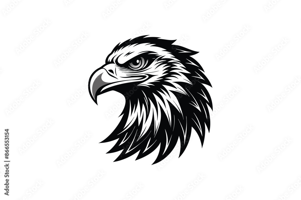 Eagles Head Silhouette Vector illustration Eagles Head Silhouette Vector illustration
