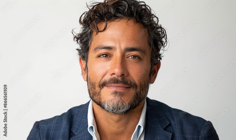 Man's professional portrait on white background. Man's professional portrait on white background.