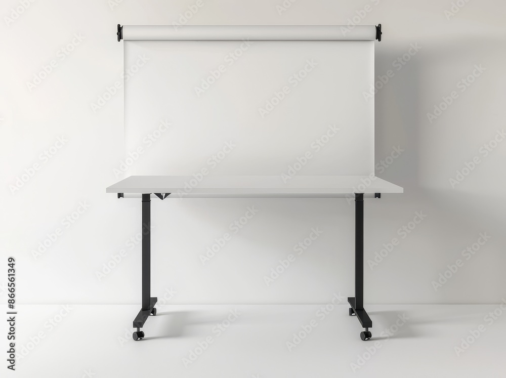 An example of a blank tradeshow tablecloth and a backdrop with rollup banners An example of a blank tradeshow tablecloth and a backdrop with rollup banners