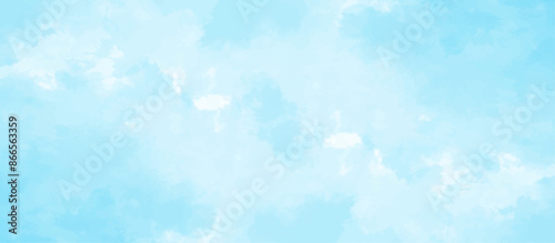 Blue sky with cloud .Beautiful blue sky with white clouds .bright cloud cover in the sun calm clear winter air background .gradient light white background.	