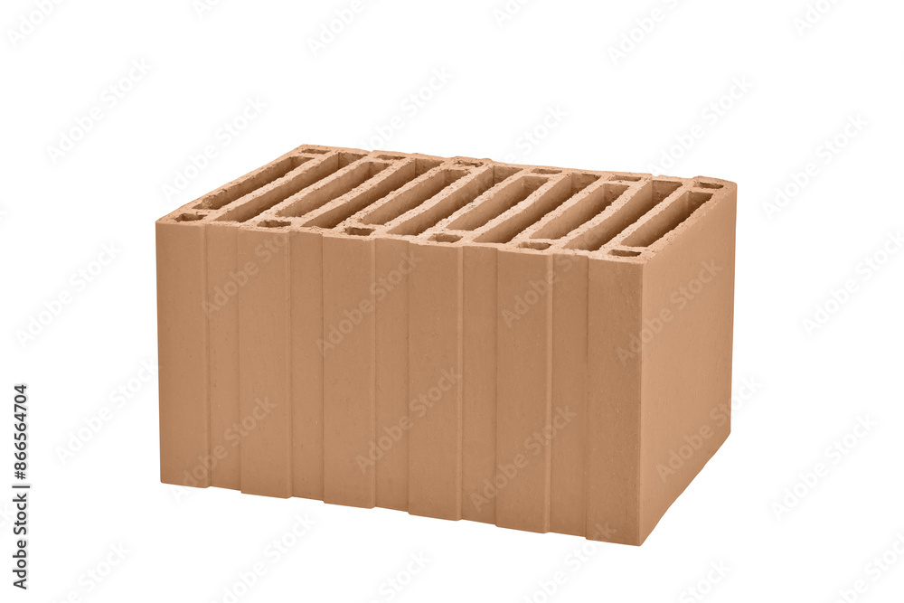 Bloco cerâmico em fundo branco Bloco cerâmico em fundo branco