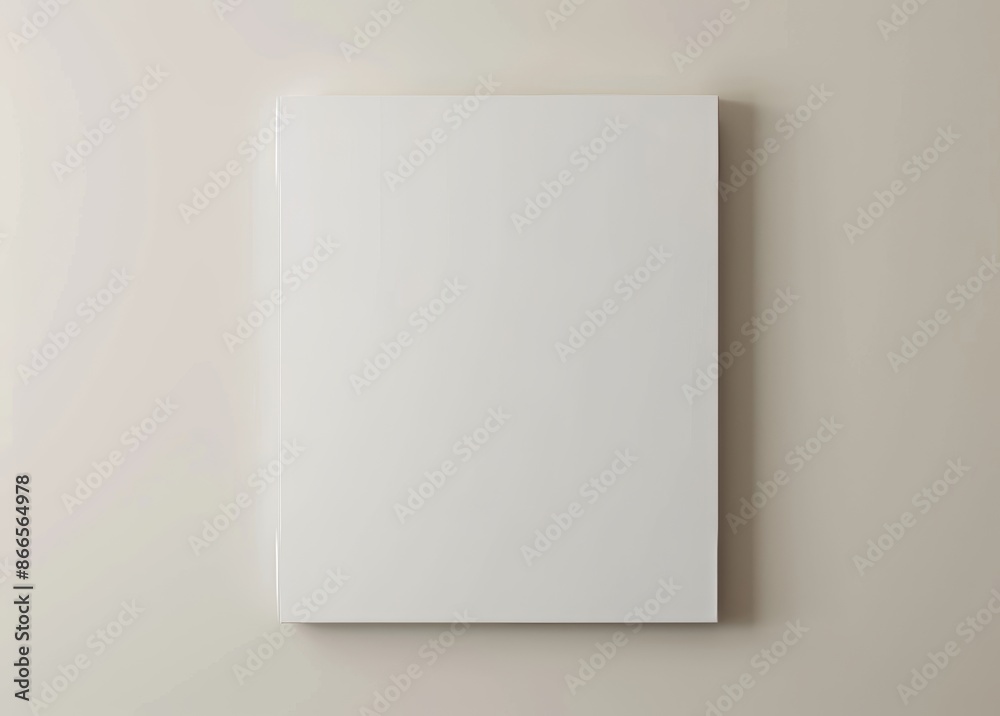 Isolated magazine cover mockup in 3D on a grey background Isolated magazine cover mockup in 3D on a grey background