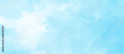 Blue sky with cloud .Beautiful blue sky with white clouds .bright cloud cover in the sun calm clear winter air background .gradient light white background.	