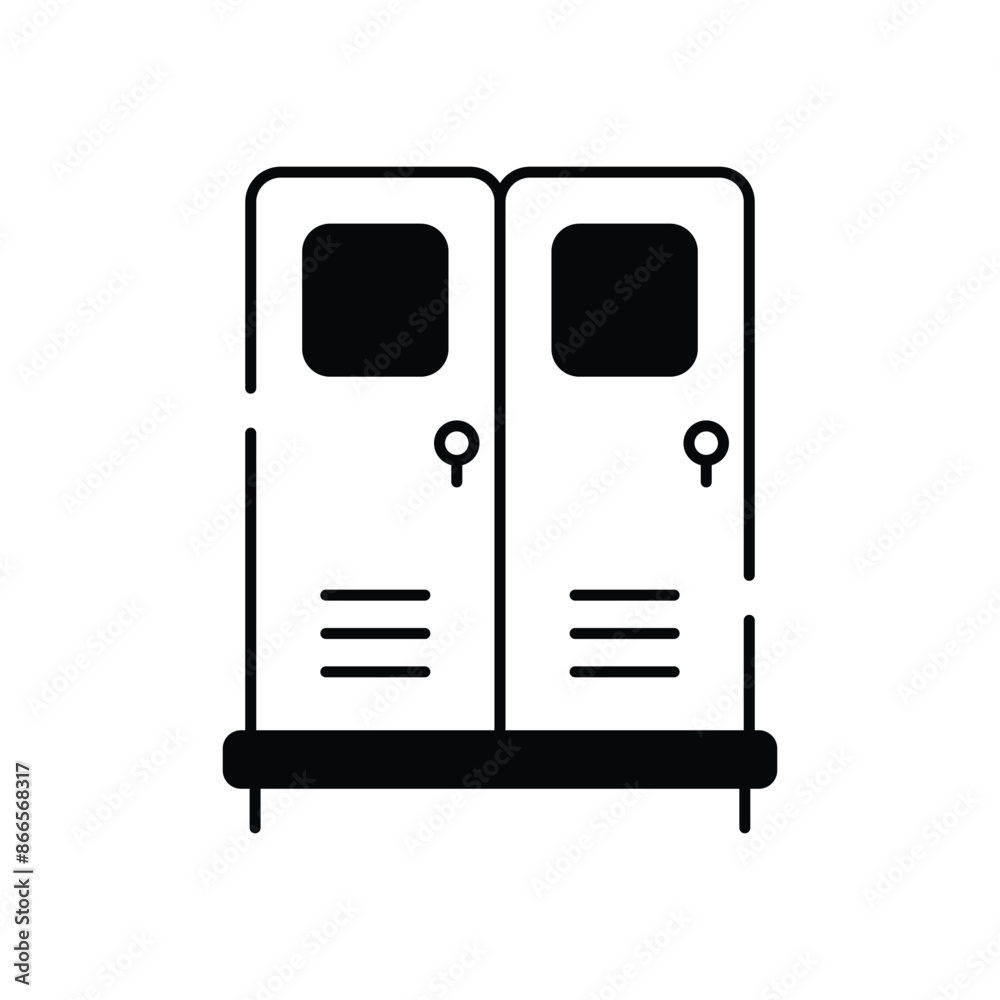Locker vector icon Locker vector icon