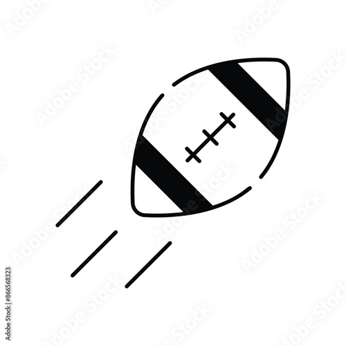 Rugby vector icon