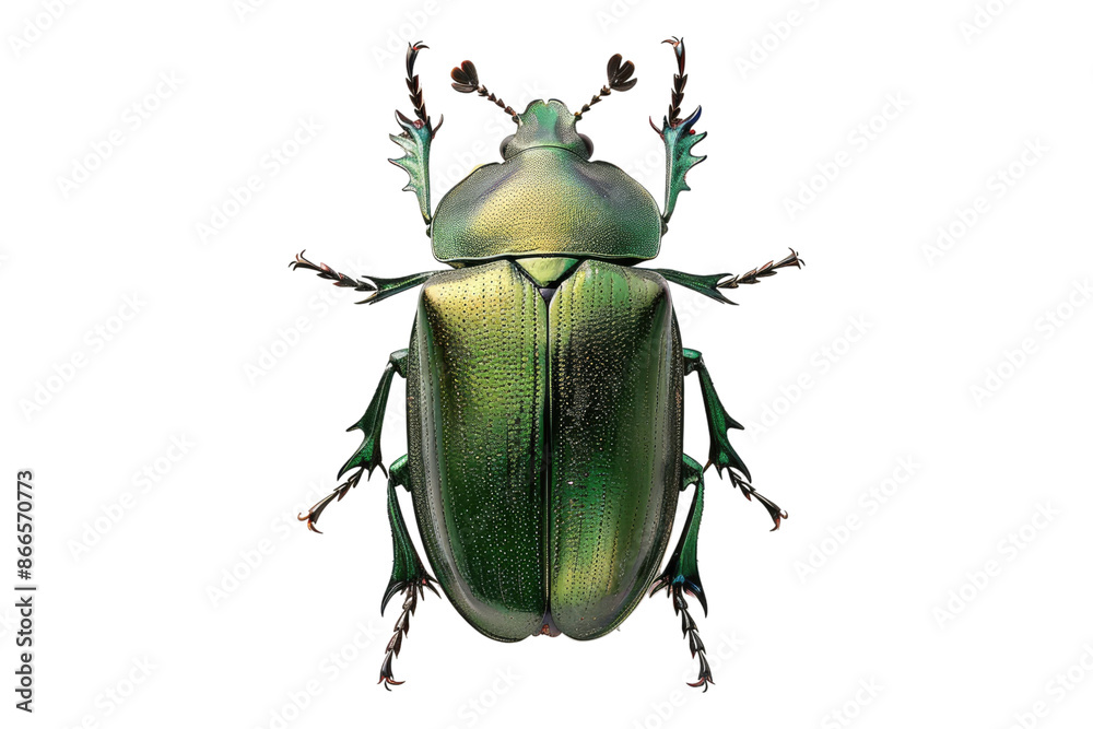 Green june beetle isolated on transparent background Green june beetle isolated on transparent background