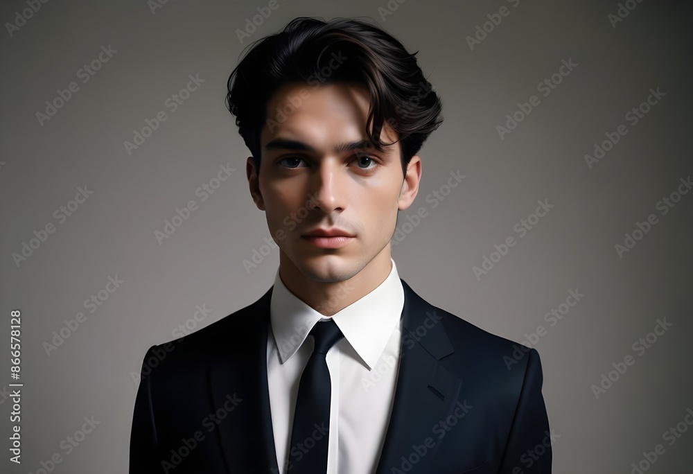 Man in suit on clean background Man in suit on clean background