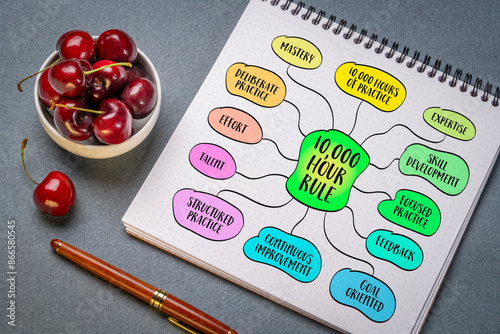 Foto 10,000-hour rule, achieving mastery or expertise in any field typically requires