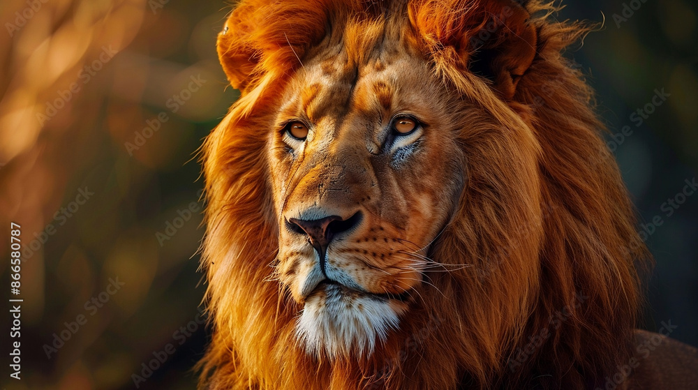 portrait of a lion