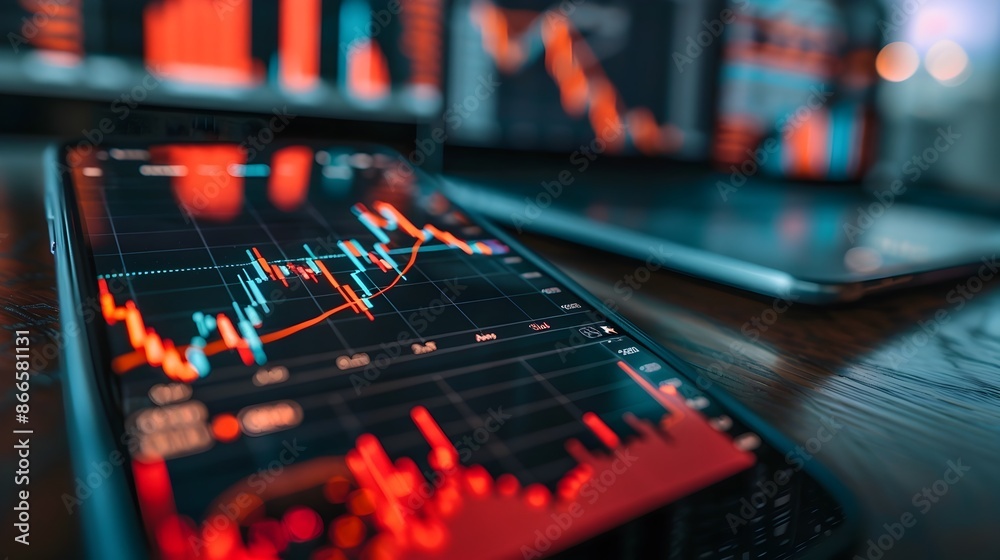 Augmented Reality Financial Dashboard with Declining Alerts Augmented Reality Financial Dashboard with Declining Alerts