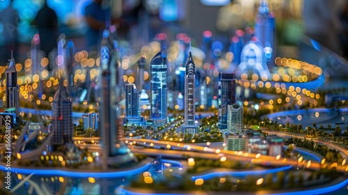 Innovative Miniature Model of a Future City: A Glimpse into Urban Planning and Sustainable Infrastructure on Social Media