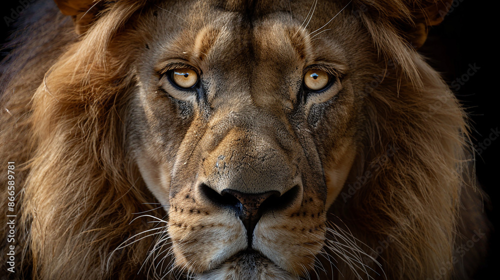 Naklejka premium lion eye photo 