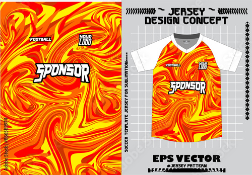 mock up tshirt jersey uniform with geometric abstrack pattern