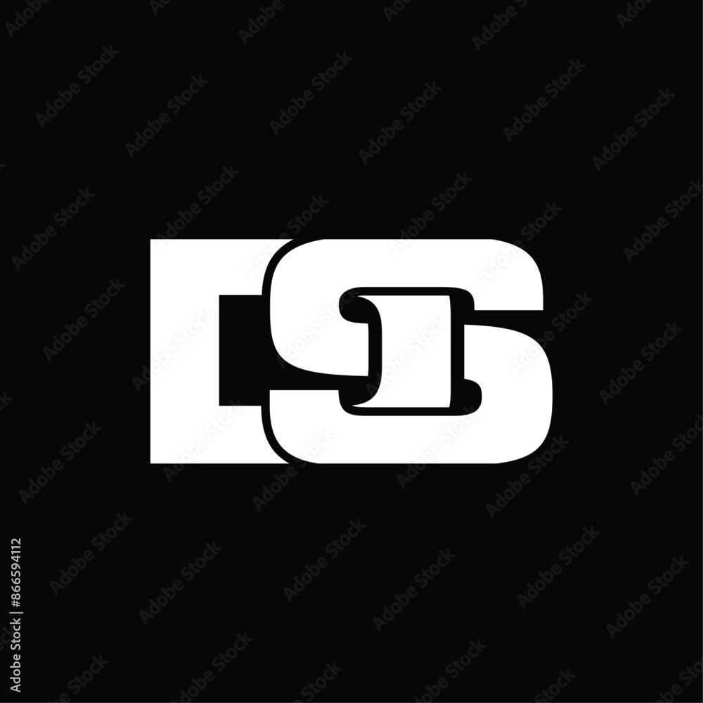 Simple Initial DS Creative Business Icon Design Template Logo