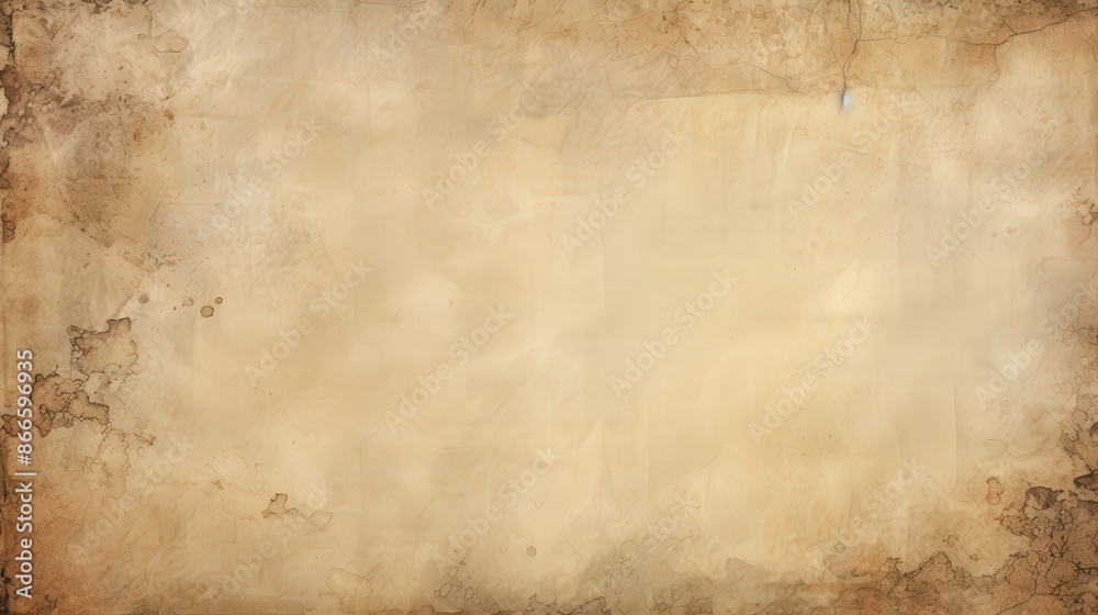 Aged Paper Texture with Stains and Cracks