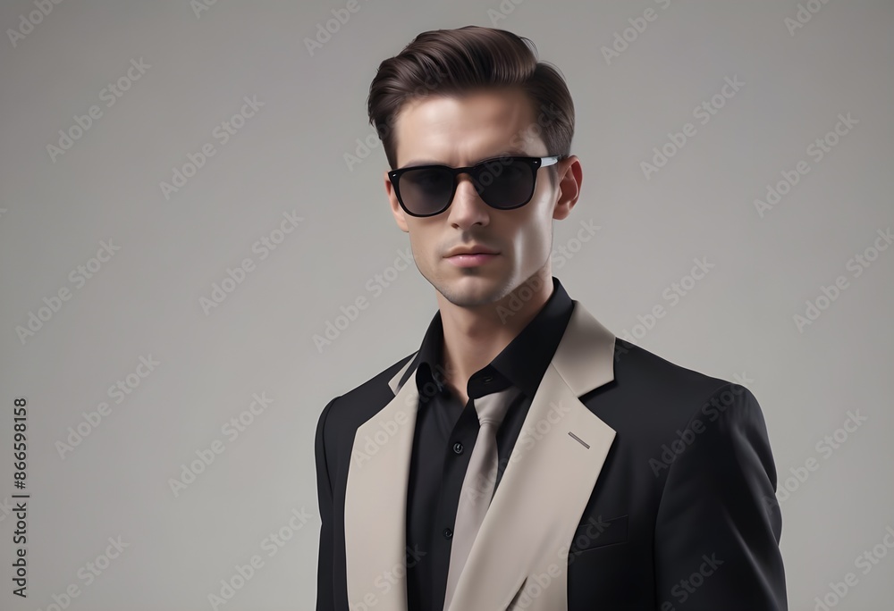 Man in suit on clean background Man in suit on clean background
