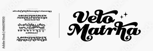 Elegant Alphabet Font,Modern script font, Uppercase Lowercase and Number. Classic Lettering Minimal Fashion Designs. Typography modern bold  ,decorative vintage concept. vector illustration