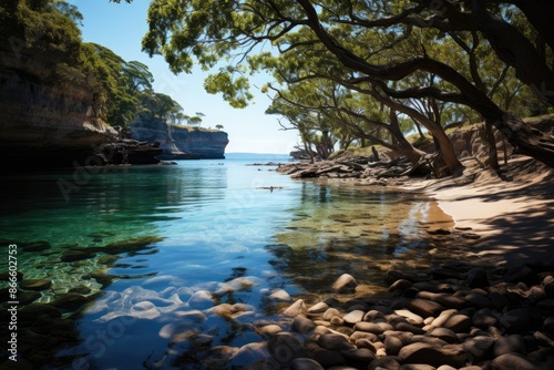 Botany Bay, Australia, the Botany Bay (Botany Bay) itself, with its calm and covered waters., generative IA