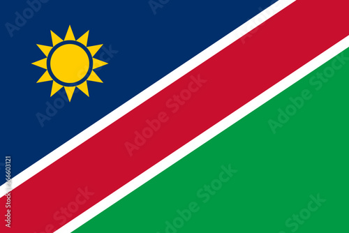 Vector NAMIBIA flag. Flag of Namibia. illustration. EPS10