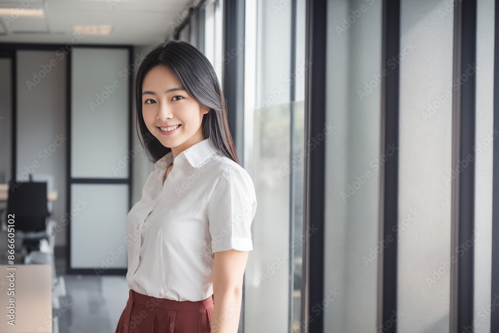 Obraz premium 働く日本人女性
