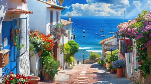 Fototapeta Naklejka Na Ścianę i Meble -  houses on the beach