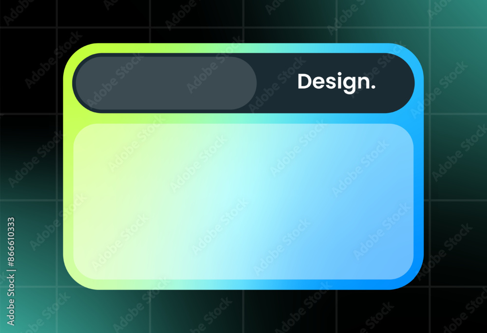 Futuristic design element in gradient colors. Pop up interface element. Futuristic design element in gradient colors. Pop up interface element.