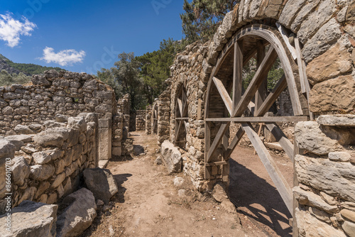 ruins of the historic city of olympos