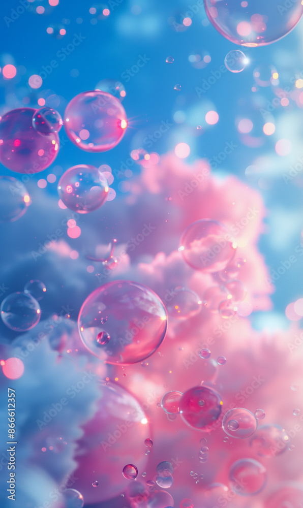 background of bubbles in the water background
