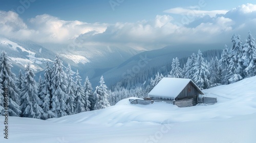 Winter in the Carpathian Mountains