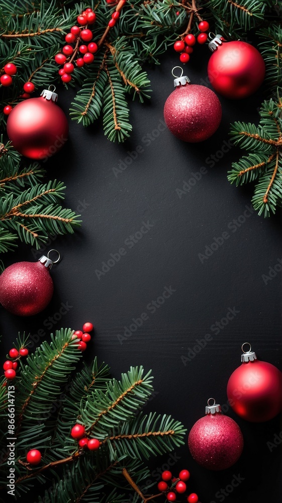 christmas background with branches and decorations christmas background with branches and decorations