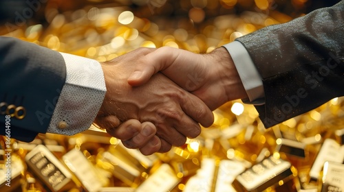 Two business executives com...