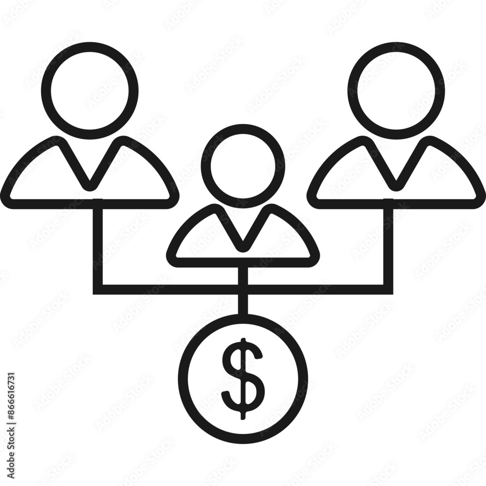 Business Affiliate Marketing Icon Business Affiliate Marketing Icon