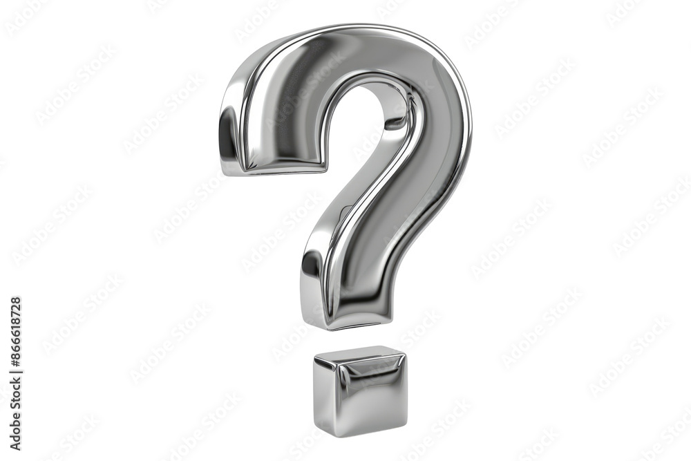 Question mark 3D icon isolated on white background Question mark 3D icon isolated on white background