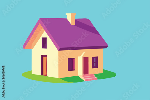 Home flat icon   vector illustration editable