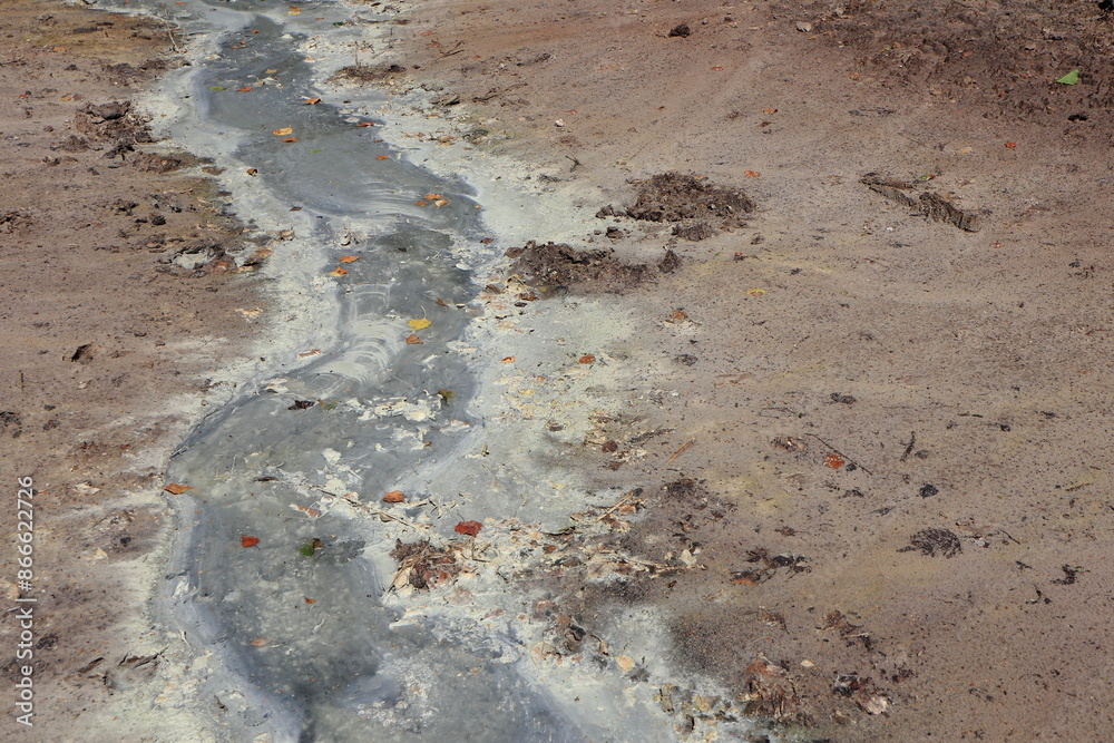 Naklejka premium Zanieczyszczenie