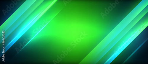 Neon dynamic diagonal light rays background. Techno digital geometric concept design for wallpaper, banner, presentation, background