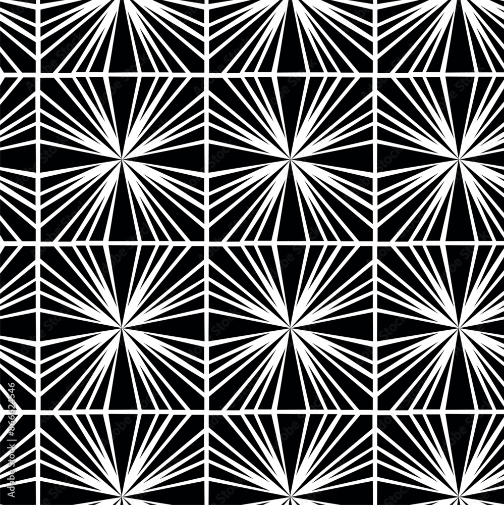 Abstract geometric pattern with stripes, lines. Seamless vector background. White and black floral ornament. Modern reticulated graphic design. Abstract geometric pattern with stripes, lines. Seamless vector background. White and black floral ornament. Modern reticulated graphic design.