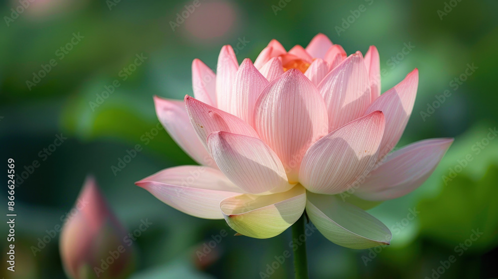 Beautiful pink lotus flower blooming in pond. Concepts. nature, zen, peace, purity, Buddhism Beautiful pink lotus flower blooming in pond. Concepts. nature, zen, peace, purity, Buddhism