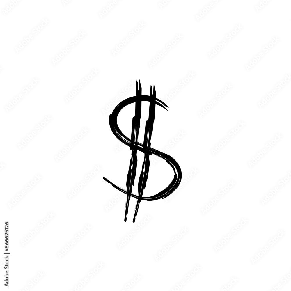 grunge Dollar sign grunge Dollar sign