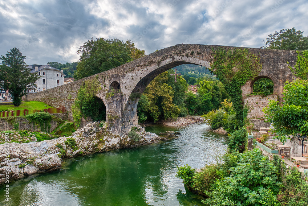 Cangas de Onís is a municipality, parish of the same homonymous municipality, of which it is the capital, in the Principality of Asturias, Spain.